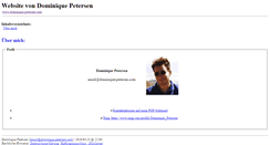 Desktop Screenshot of dominique-petersen.com